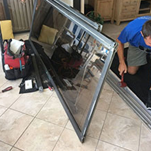 sliding glass door frame repair Westchester